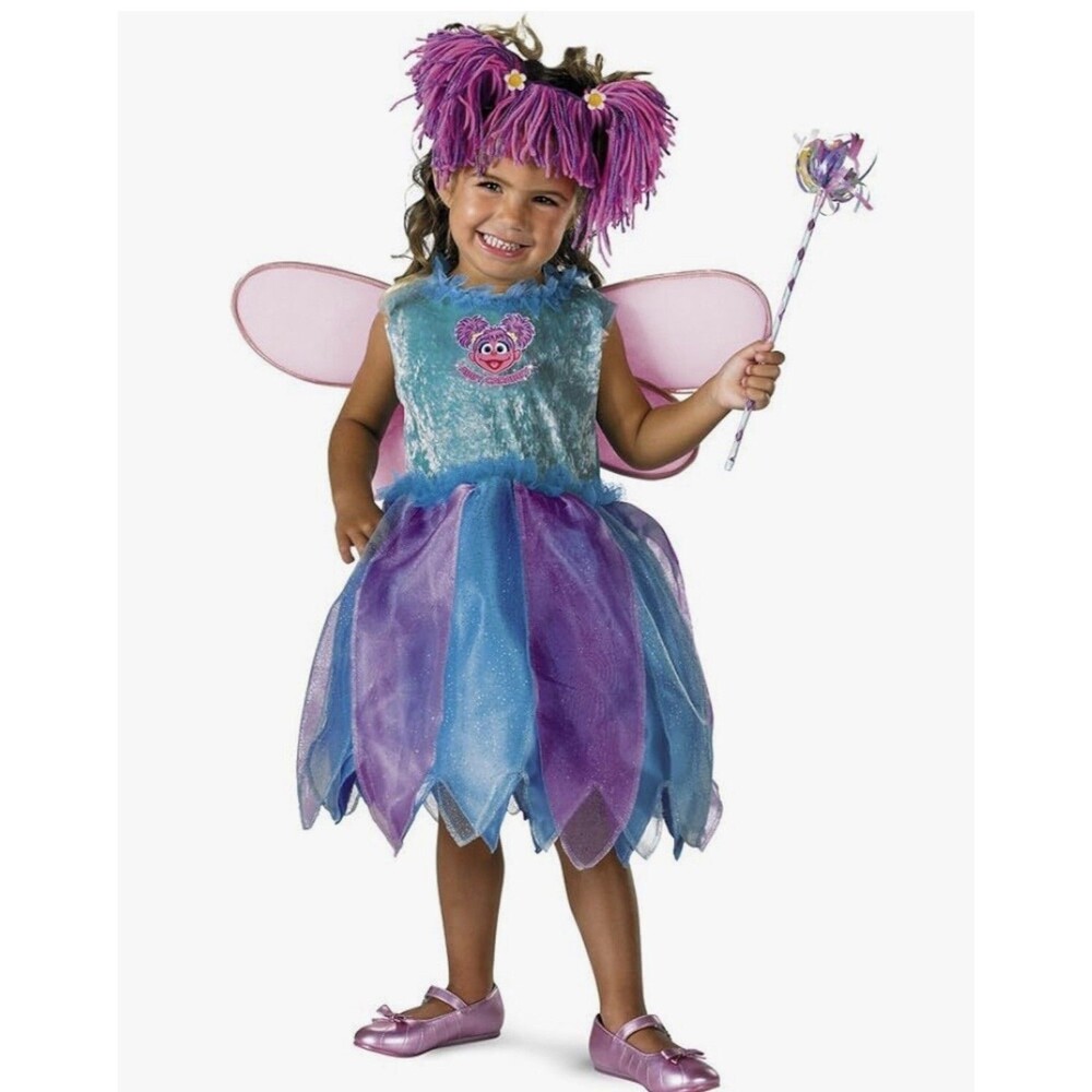 Abby Cadabby Sesame Street Halloween Child Costume Toddler Size Large 4-6  NEW